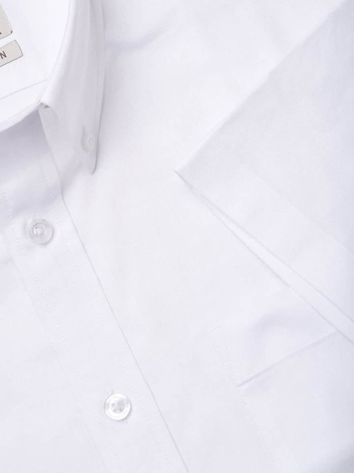 Men's White Cotton Shirt Cuff