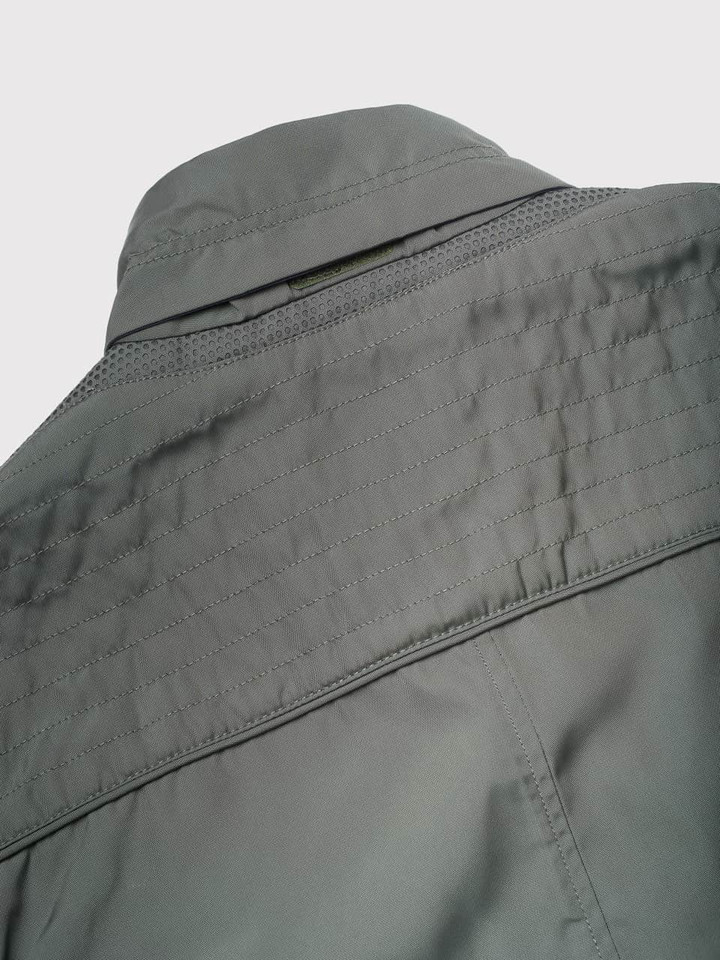 Men's Green Geox Waterproof Coat back