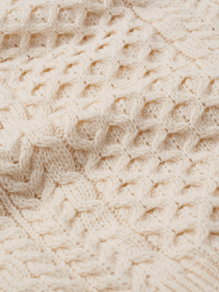Cream Traditional Irish Aran Jumper