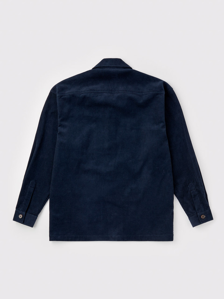 Navy Corduroy Chore Jacket Back