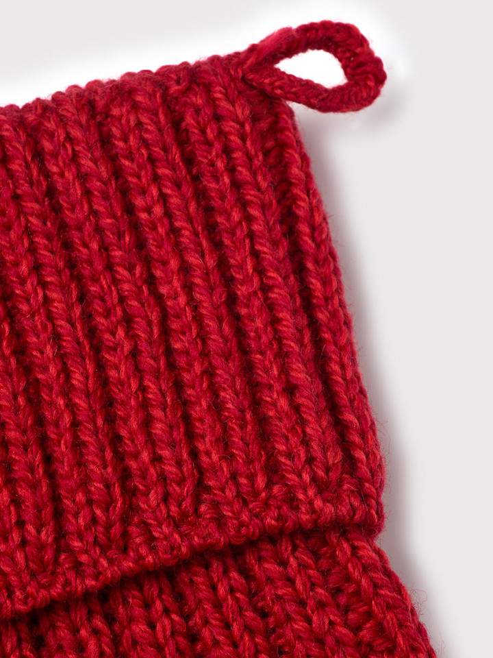 Merino Wool Christmas Stocking Cuff