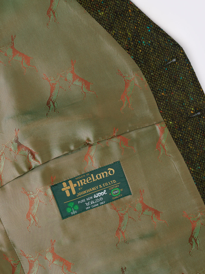 Men's Green Donegal Tweed Vest