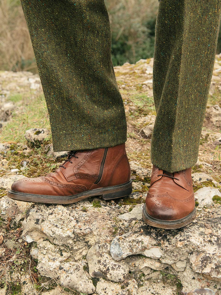 Lord Trousers' Look - Geox Brown Brogue Boots
