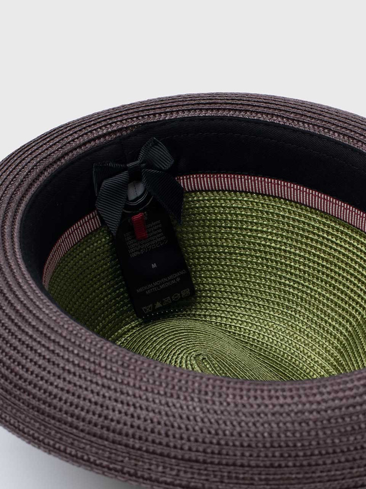 Men's Green Snap Brim Summer Trilby