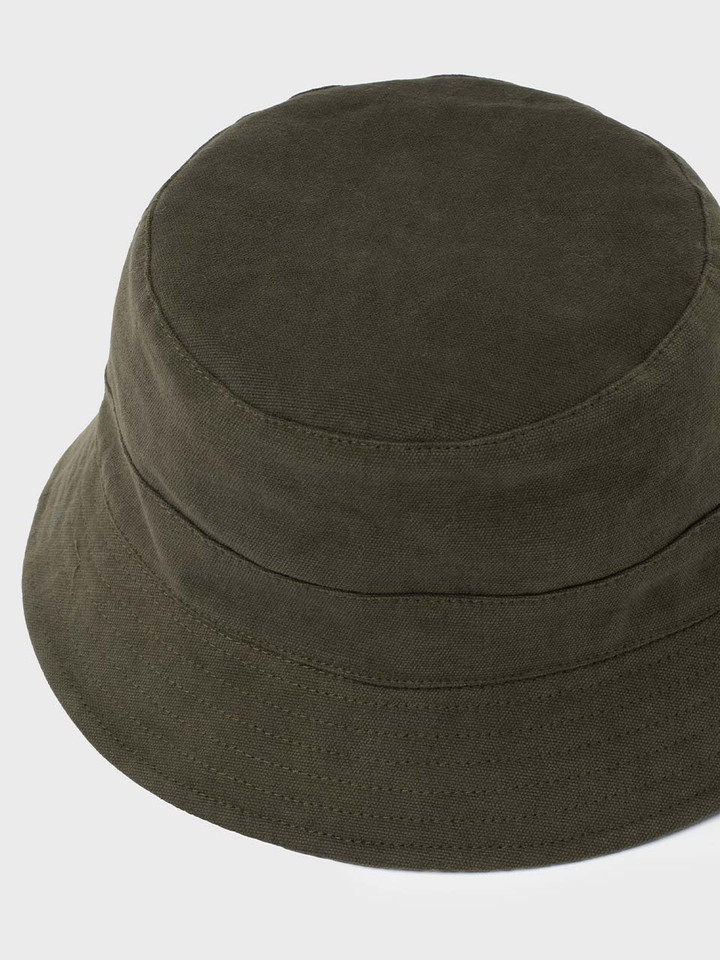 Green Reversible Cotton Bucket Hat