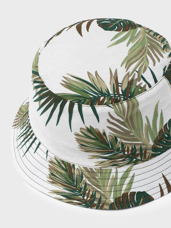 Green Reversible Cotton Bucket Hat