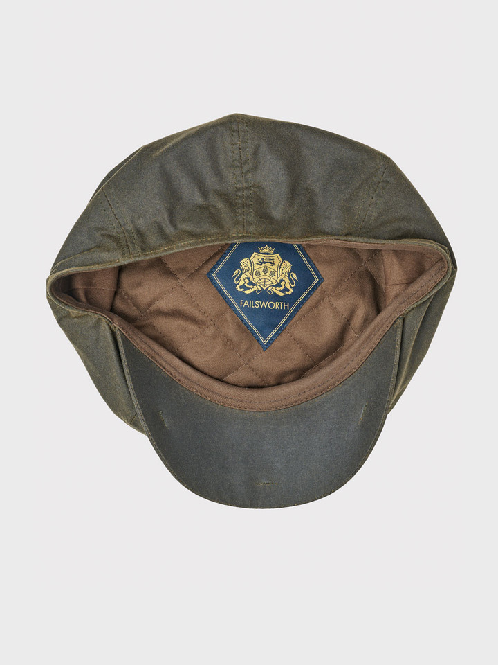 Waxed Bakerboy Cap Inside