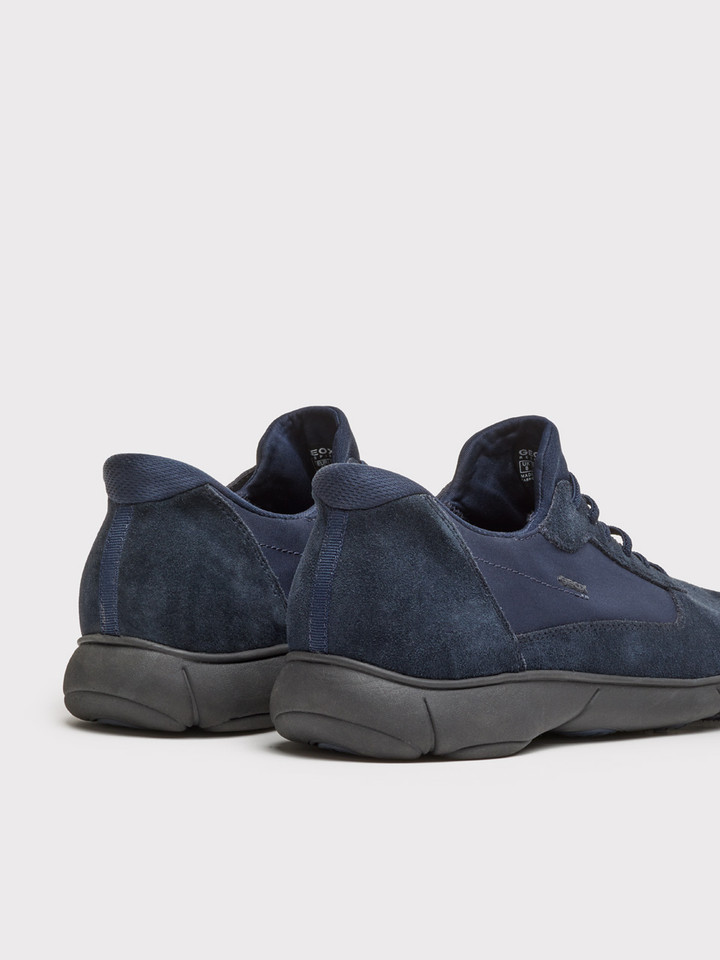 Fastfit Slip on Suede Trainer Navy Back
