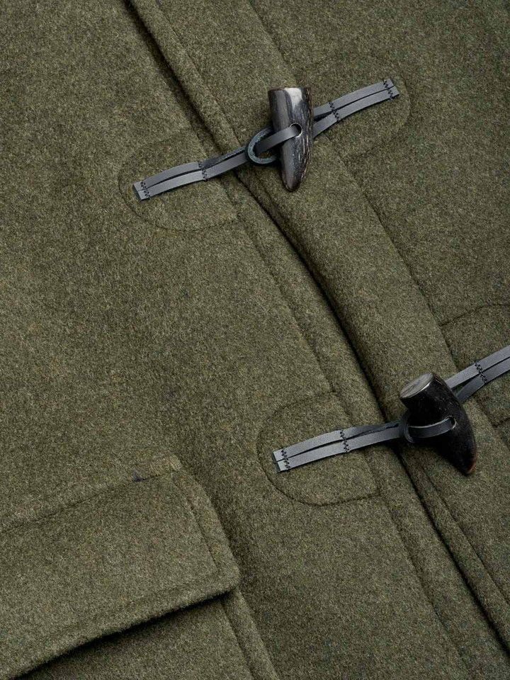 Green Duffle Coat Fastening