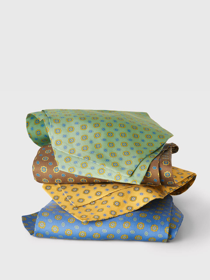 Foulard Silk Cravat Stack