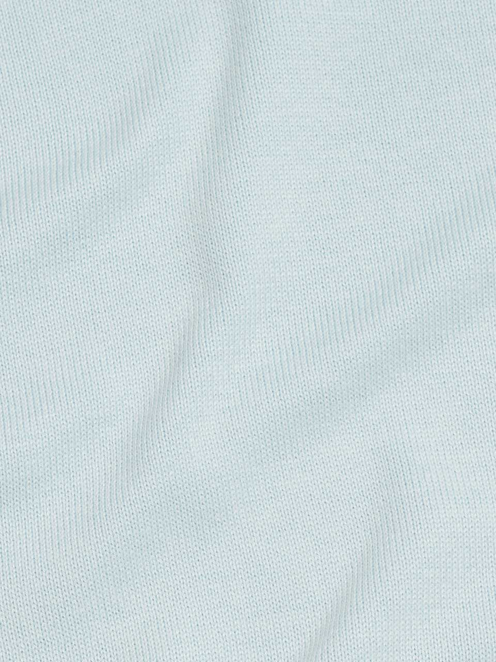 Men's Light Blue Lightweight V-Neck Sweater Fabric