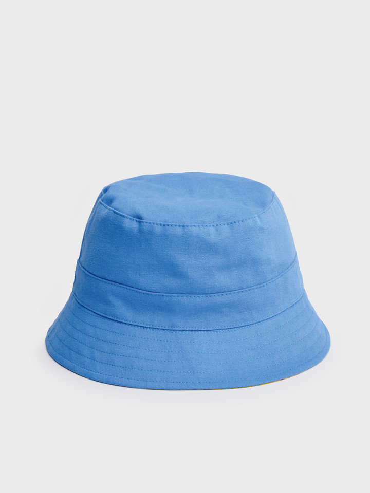 Blue Reversible Bucket Hat