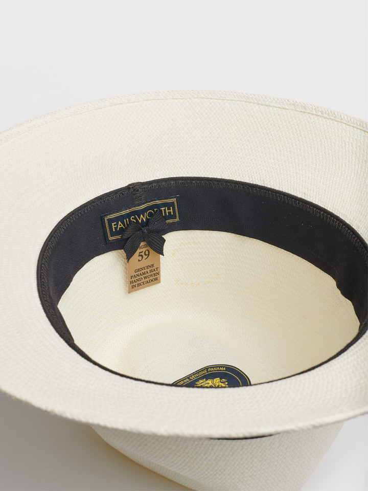 Superfine Luxury Panama Hat Inside Ribbon