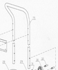 Replacement Large Silver Cart Handle Bar #75 for SDS200B
