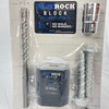 BLUEROCK® BLOCK 2.5" Diamond Core Drill Start Guide Kit – Concrete Centering Template with SDS Drill Bit & Reusable Anchors
