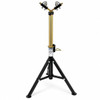 BLUEROCK 2-Pack FPS-135W/R 28”–48” Folding Pipe Stand Roller 4-Ball Transfer V-Head – 11” Pipe, 2,200 LB Capacity Each Stand