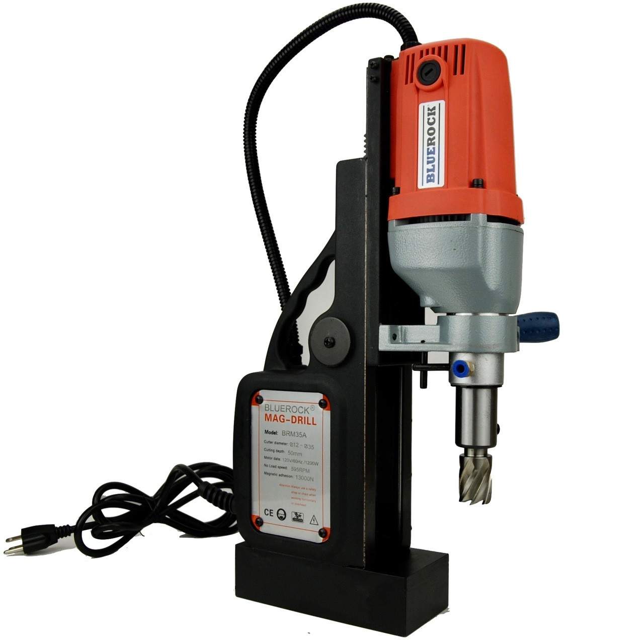 BLUEROCK Red BRM35A Drill Press Typhoon Mag Drill