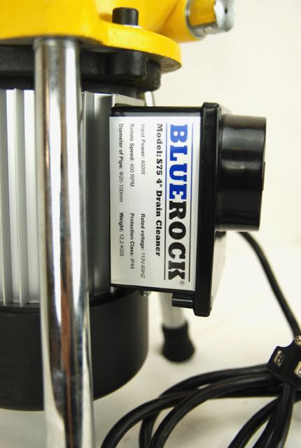 BLUEROCK SDS200 Sectional Pipe Drain Cleaner - 2" To 8" Capacity, 3/4 HP Motor