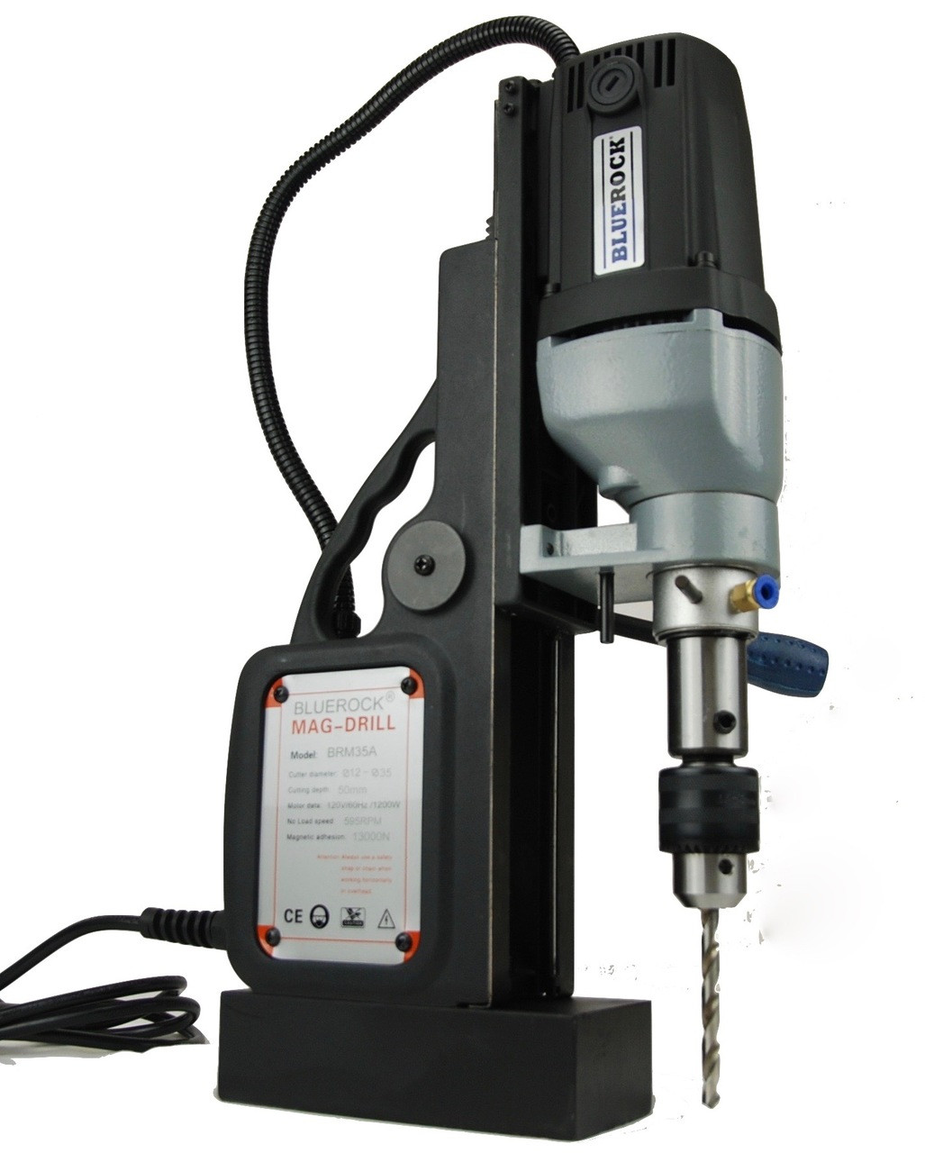 BLUEROCK Black BRM35AB Drill Press Typhoon Mag Drill