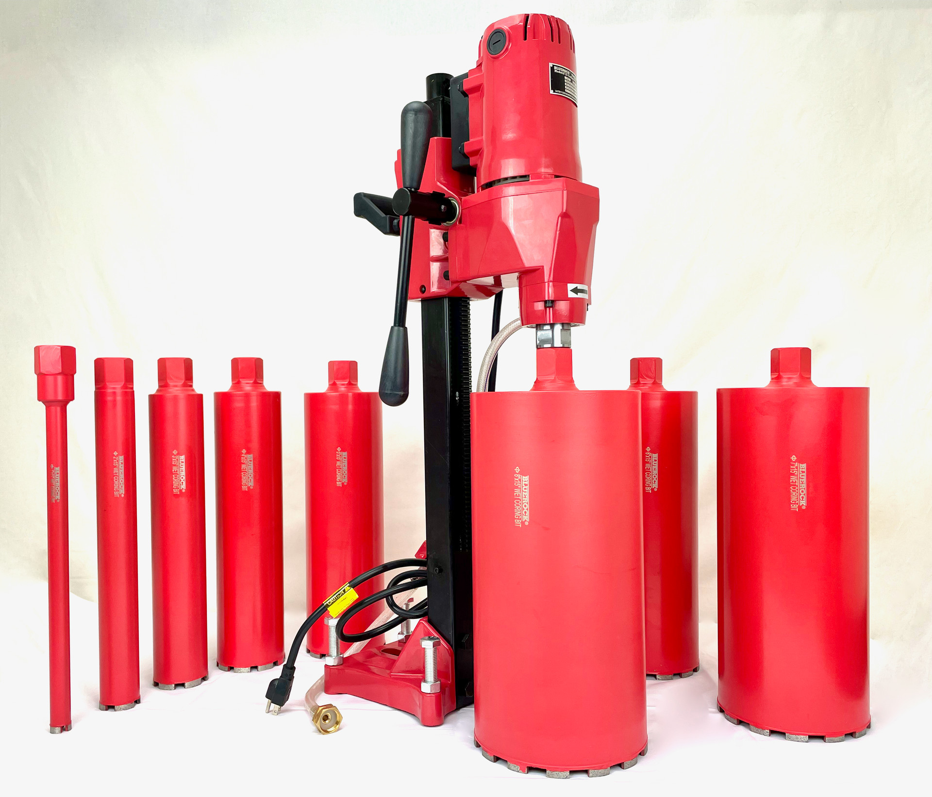 BLUEROCK SDS200B Drain Cleaning Machine – 2” To 8” Sectional Pipe Snake With 60’ Cable & 6 Tips