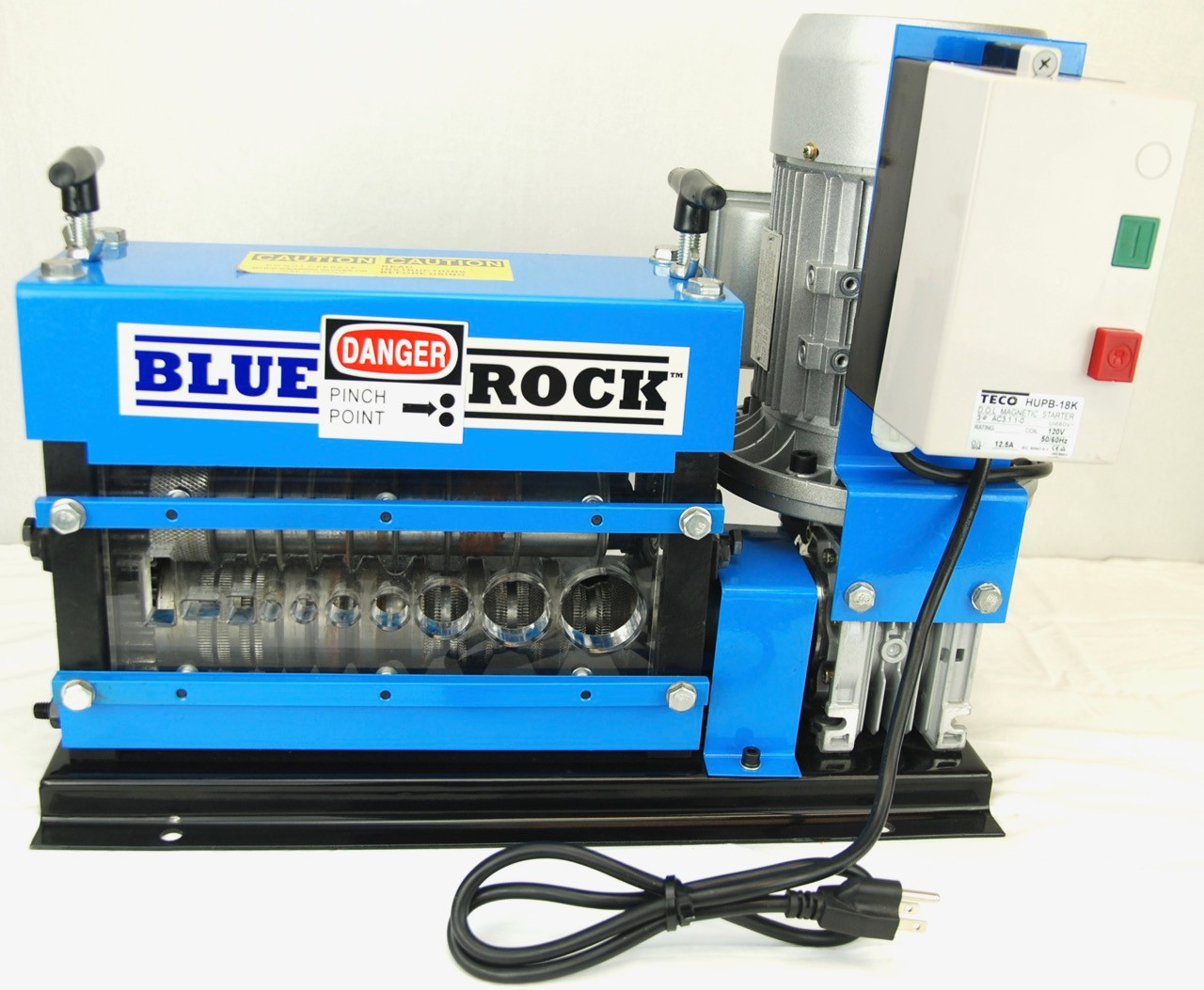 BLUEROCK MWS808PMO Motorized Copper Wire Stripping Machine BLUEROCK