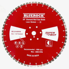 BLUEROCK MG-20-WSPEN 20” Diamond Wall Saw Blade Pentruder with 1-3/8" Bore