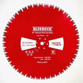 BLUEROCK MG-30-WSPEN 30” Diamond Wall Saw Blade Pentruder with 1-3/8" Bore
