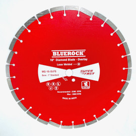 BLUEROCK MG-16-OLFS 16” Diamond Blade Overlay Flat Floor Saw 1" Bore