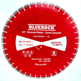 BLUEROCK MG-24-CCFS 24” Diamond Blade Cured Concrete Flat Floor Saw 1" Bore