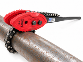 BLUEROCK CPW-3 1/2”–3” Heavy-Duty Chain Pipe Wrench – Forged Steel 