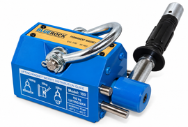 BLUEROCK Magnetic Lifter 100 KG - 220 Lbs Steel Slab Plate Mag Lifting Magnet Crane Hoist