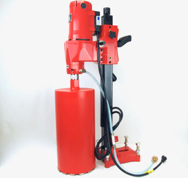 BLUEROCK Model 8Z1 Concrete Core Drill w/ Stand + 2 Diamond Core Bits up to 8"OD - PACKAGE DEAL