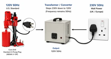 Understanding Voltage Converters Transformers for BLUEROCK Power Tools