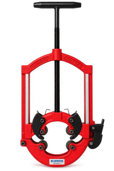 BLUEROCK HPC-9 6”–9” Heavy-Duty 4-Wheel Hinged Pipe Cutter – Cast Iron, Ductile Iron & Steel