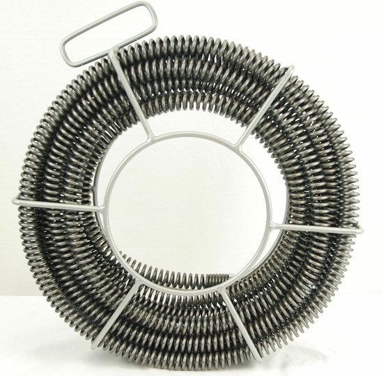 REFURBISHED BLUEROCK 7/8" x 45' Sectional Pipe Drain Cleaning Cable & Carrier fits RIDGID K60 A-62 C10 Cable