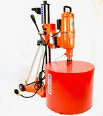 BLUEROCK Model 20Z1 T/S 220v Large Capacity Concrete Core Drill w/ Tilting Stand & Rolling Base