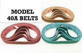BLUEROCK Brand 40A Pack of 5 Nylon Non-Woven Sanding Belts Made with 3M™ Scotch-Brite™ Abrasive Material ALL GRITS 