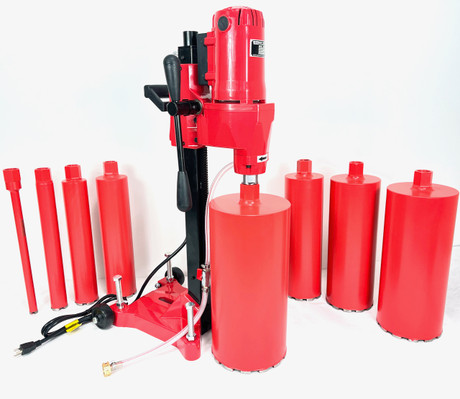BLUEROCK Model 8Z1RB Concrete Core Drill w/ Rolling Base & 1