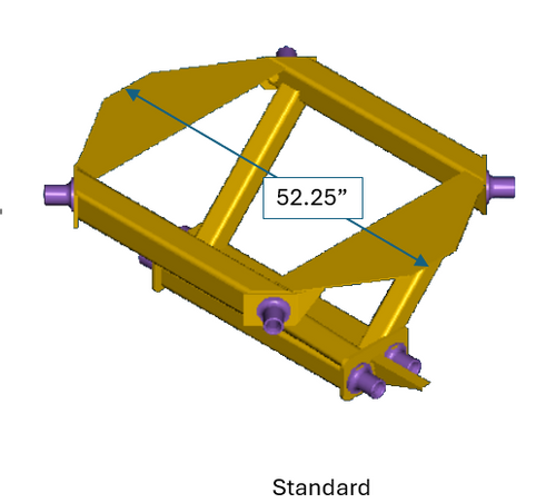 700338 - Sawhorse 54 or 72" Standard Track