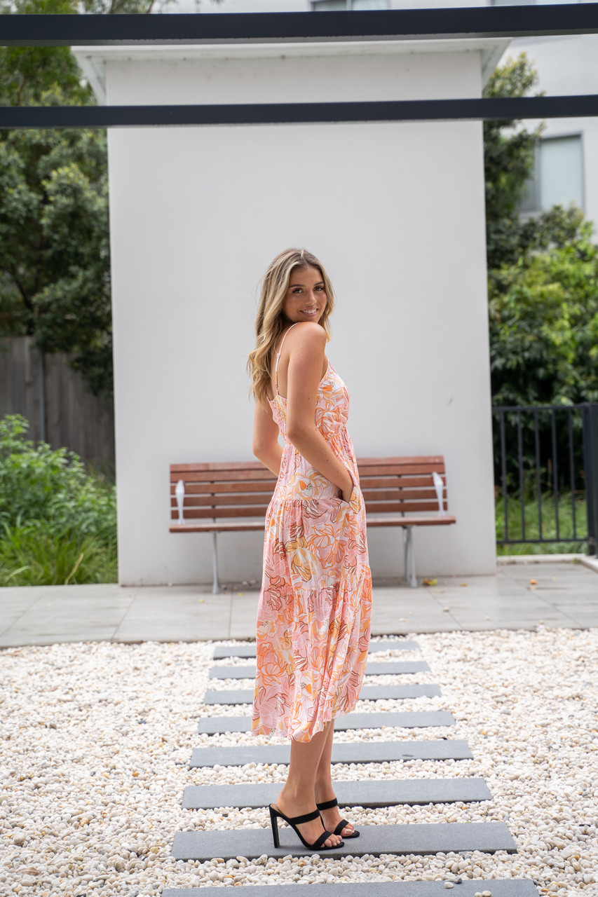 chinese dress ladies Evangeline Floral Maxi Dress main image 1