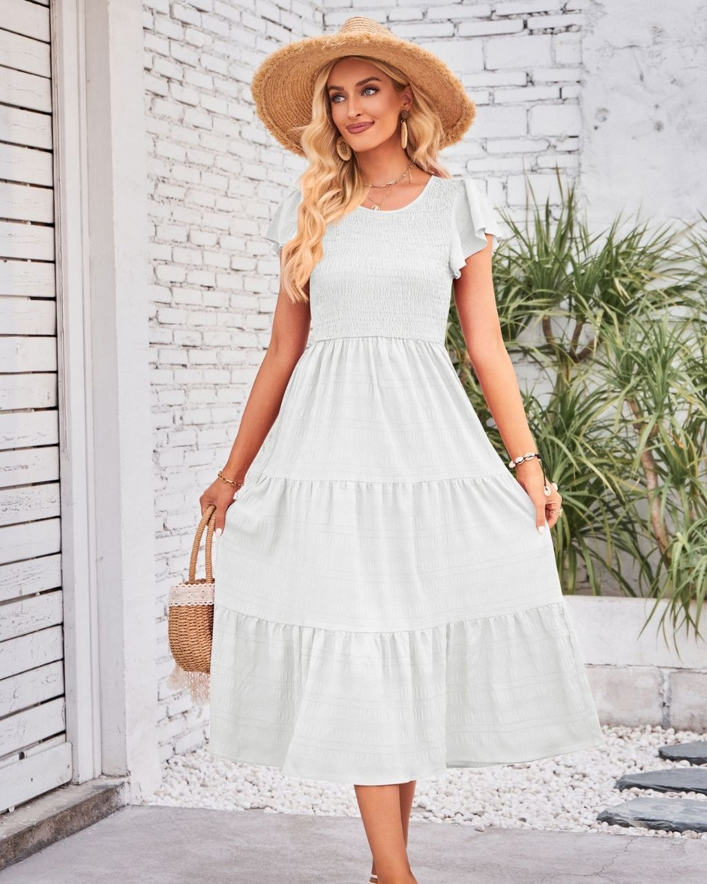 knee length dresses for ladies Ava Midi Dress L / Black