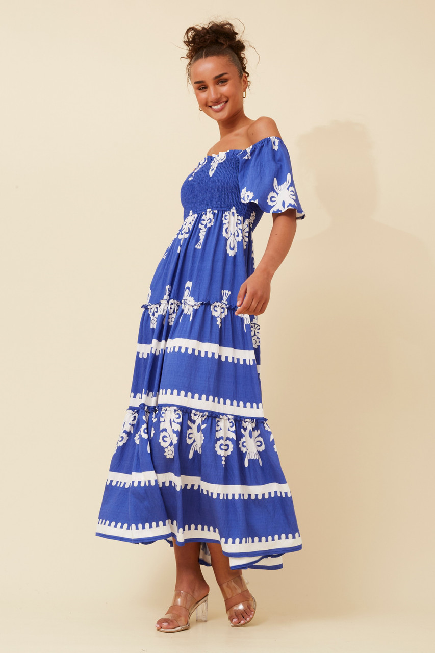 Valetta Maxi Dress - Cobalt Blue