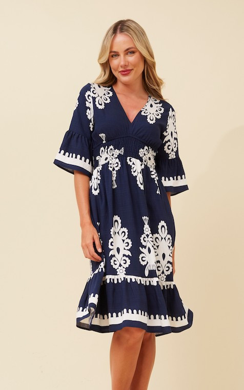 dolce and gabbana blue and white dress Dolce & Gabbana A-Line Dress