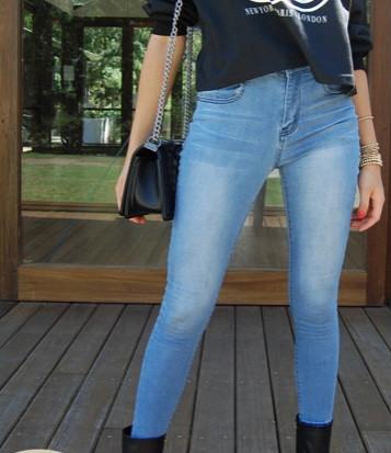High Waist Stretch Jeans
