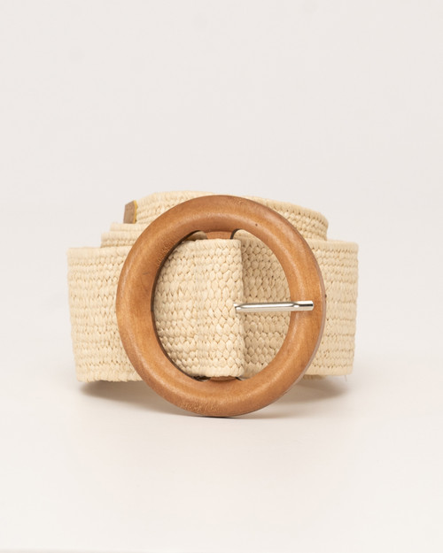 This belt would make the perfect addition to any wardrobe. It would look amazing when worn with a flowy dress or skirt.

This belt features:

Braided design
Wooden Buckle
Elasticised
Colour: Beige

Size: One Size Fits All 

Measurements: Length - 92cm; Width - 5cm