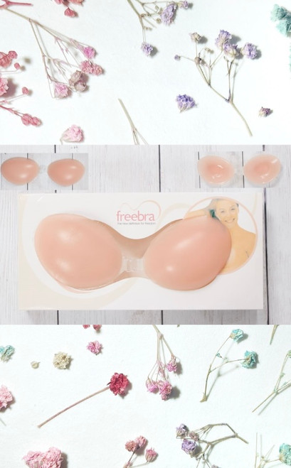 These Silicone Adhesive Cups can be used for so many occasions! These front closure bra cups are free from any straps or side extensions, so they provide a seamless, smooth look. This type of bra is perfect for perfect for low cut, plunging necklines and backless dresses. They are washable, reusable, and easy to care for. 

This bra features:

Adhesive cups
Front closure
No straps
Backless
Seamless
Colour: Nude

Fabric: 100% Silicone

Size: True to cup size

*Please note that this product should not be worn for more than 8 hours at a time and is not intended for use by women who are pregnant or breastfeeding.