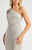 Turn heads in our Everly Satin Midi Dress. Designed in a soft stone grey hue, this elegant silhouette features a chic one shoulder design with a statement, detachable scarf, flattering gathered detailing and a side split for the perfect touch of allure. This dress is your go-to piece for weddings, cocktail parties, and evening events. Pair with strappy heels and statement earrings for timeless sophistication.

This dress features:

One shoulder neckline with detachable scarf feature
Pleated detail
Bust darts for a flattering fit
Cross over skirt panel with side split
Side invisible zip with hook and eye closure
Fitted at bodice
Lined to knee
Midi length
Colour: Stone grey

Fabric: 93% Polyester 7% Spandex; Lining: 100% Polyester

Size Guide: True to size. Model is 173cm tall and is wearing a size 6.