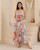 Aloha Maxi Dress featuring colourful tropical floral print, ruffle details and flowing maxi skirt