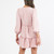 This cute smock dress is perfect for any occasion! It's so easy to wear and can be dressed up with tan ankle boots and a tan belt or worn with white sneakers or sandals for a more casual look. It's also a great dress that can be worn with a growing baby bump throughout all the seasons!

This dress features:

V-neckline
Tiered design
A touch longer at the back than the front
Long sleeves with elastic cuffs
Not lined
No stretch
Colour: Blush

Fabric: Cotton/Spandex blend

Size Guide: This dress is true to size.
Suburban Closet