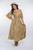 Our Sari Boho Maxi Dress features a beautiful print and is made from lightweight, breathable fabric, which makes it comfortable to wear in warm weather or layer with our cute Kora Wrap Top making it the perfect transeasonal piece. The flowy design, combined with the maxi length, gives this dress a chic bohemian and relaxed feel. This dress would look great paired with sandals on warm autumn days or boots on cooler days for a chic, casual daytime look!

This dress features:

On or off the shoulder design
Elasticised neckline with tie
1/2 sleeves with frill details
Elasticised waist
Maxi length
Colour: Moss Green

Fabric: 100% Viscose

Size Guide:

S/M fits sizes 10 to 14

L/XL fits sizes 16 to 18+